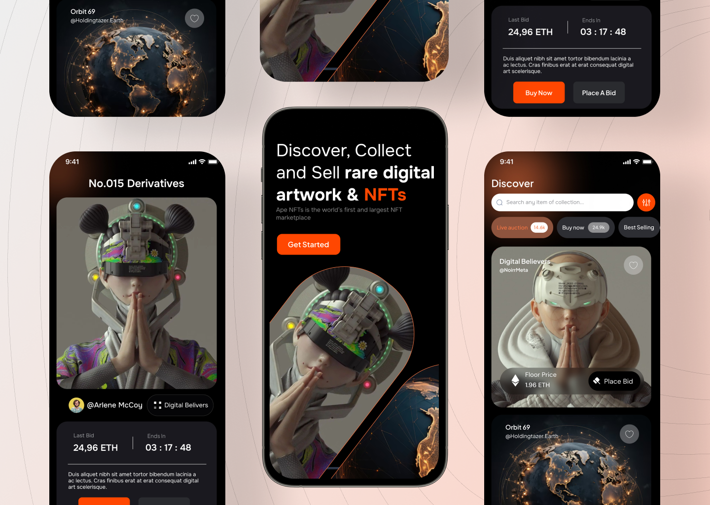 NFT Mobile App UI